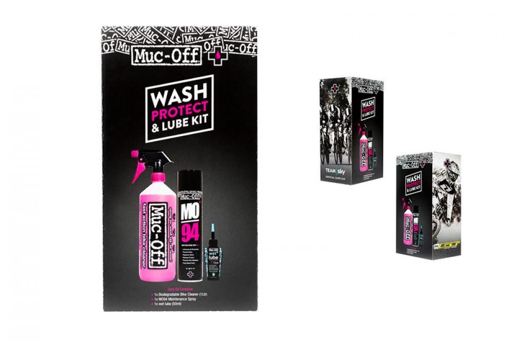 Muc-Off Muc-Off Basisset Protect Lube Kit, Reinigungsset für Fahrräder, enthäl Zweiradreiniger