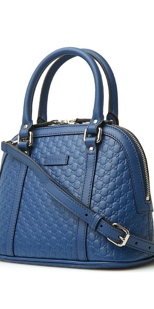 Handtasche Gucci Handtasche Microguccissima Blau