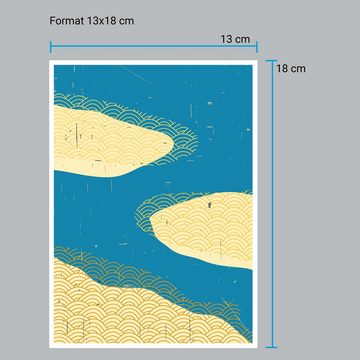 wandmotiv24 Poster minimalistisch, Kunst, Japan, Minimalismus (1 St), Wandbild, Wanddeko, Poster in versch. Größen