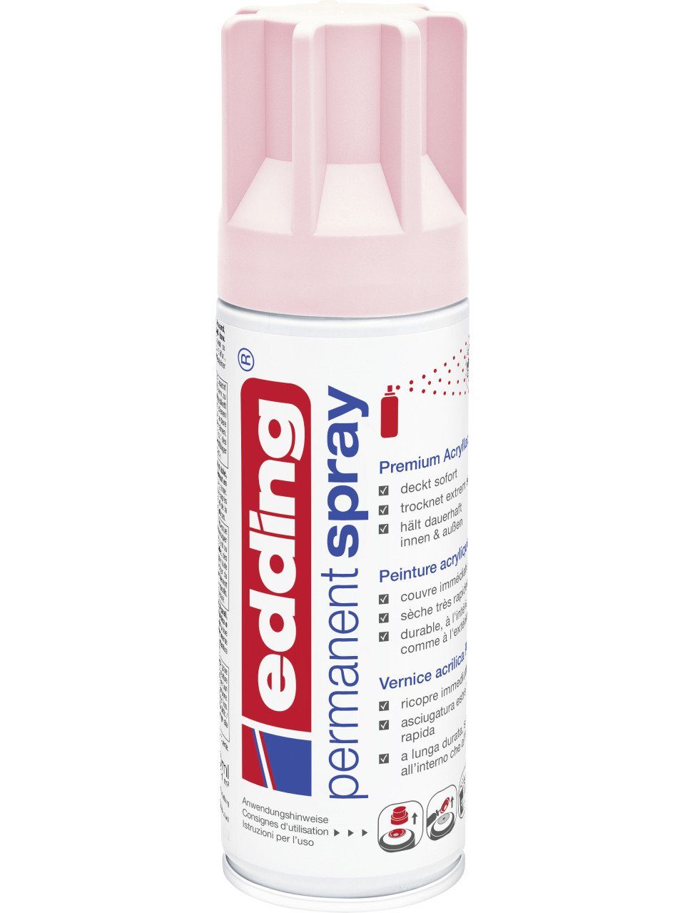 edding Sprühlack edding 5200 Permanent Spray Premium pastellrosa