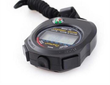 SECUMAX Stoppuhr digital mit Kompaß Stopuhr Kompass inklusive Batterien 58 cm Kordel