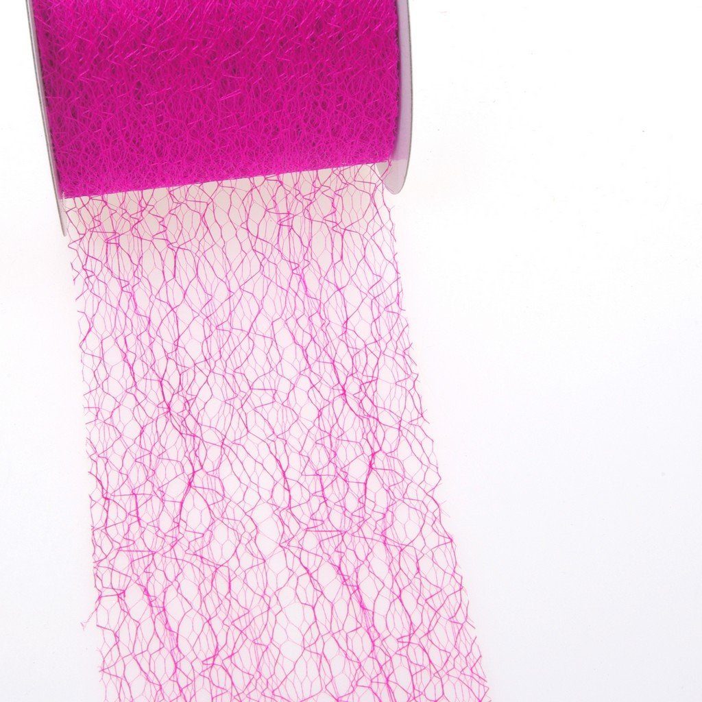 Deko AS Tischläufer Spiderweb Tischband-8cm pink-Rolle 25m-67 019-R 80