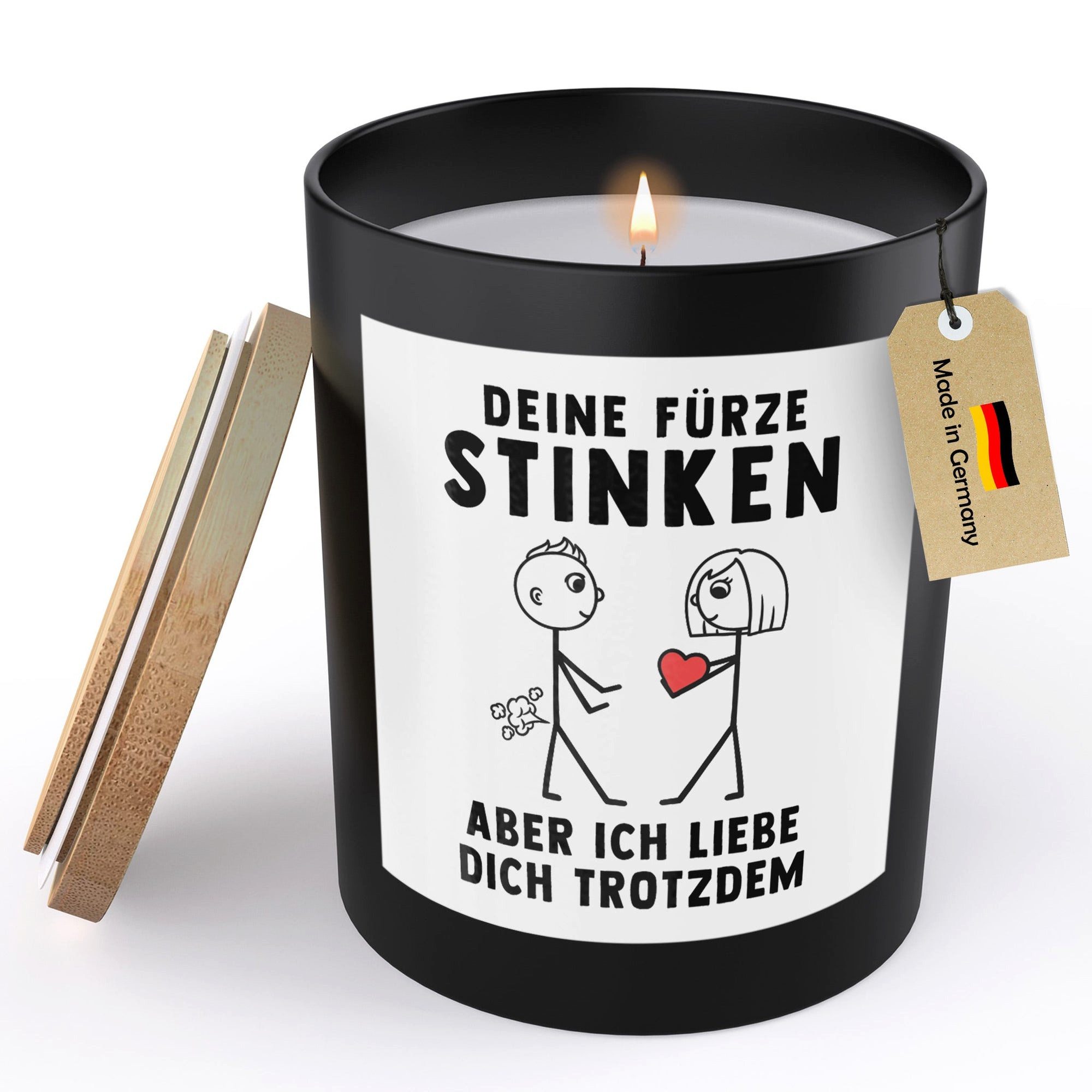 22Feels Duftkerze Deko Mann Geschenk Jahrestag Valentinstag Geburtstag Hochzeitstag Paar, MADE IN GERMANY, Europäisches Sojawachs, Handgegossen