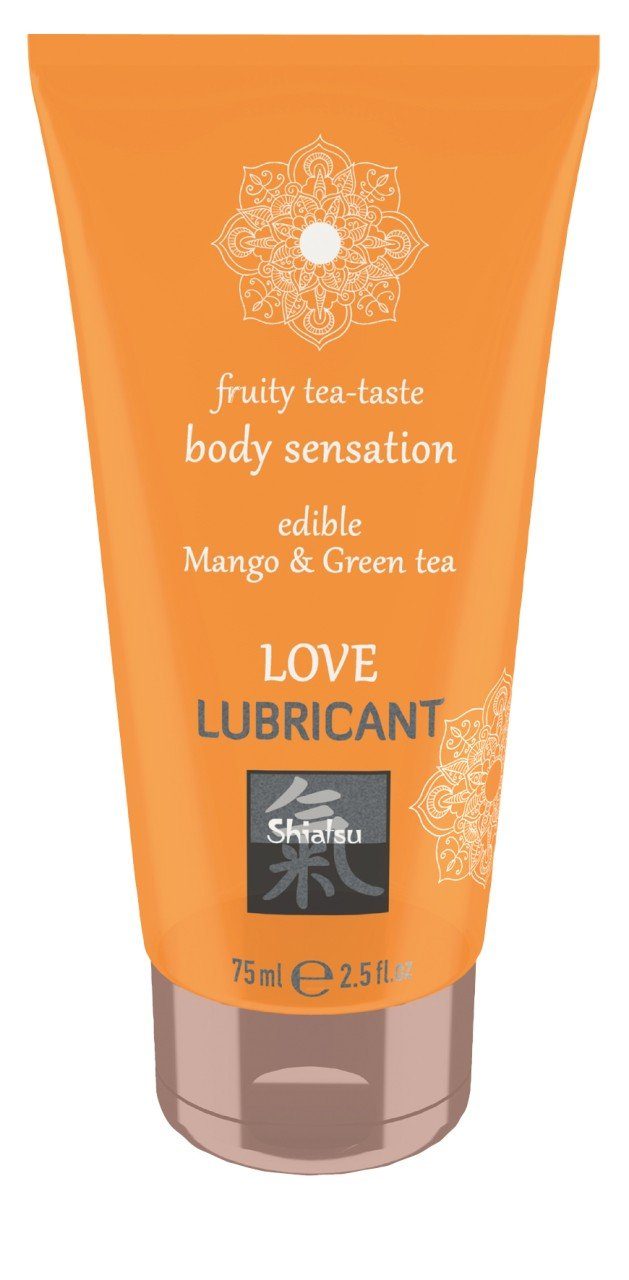 Shiatsu Gleitgel 75 ml - lubricant Love SHIATSU Edible Mango & Green Tea 75ml