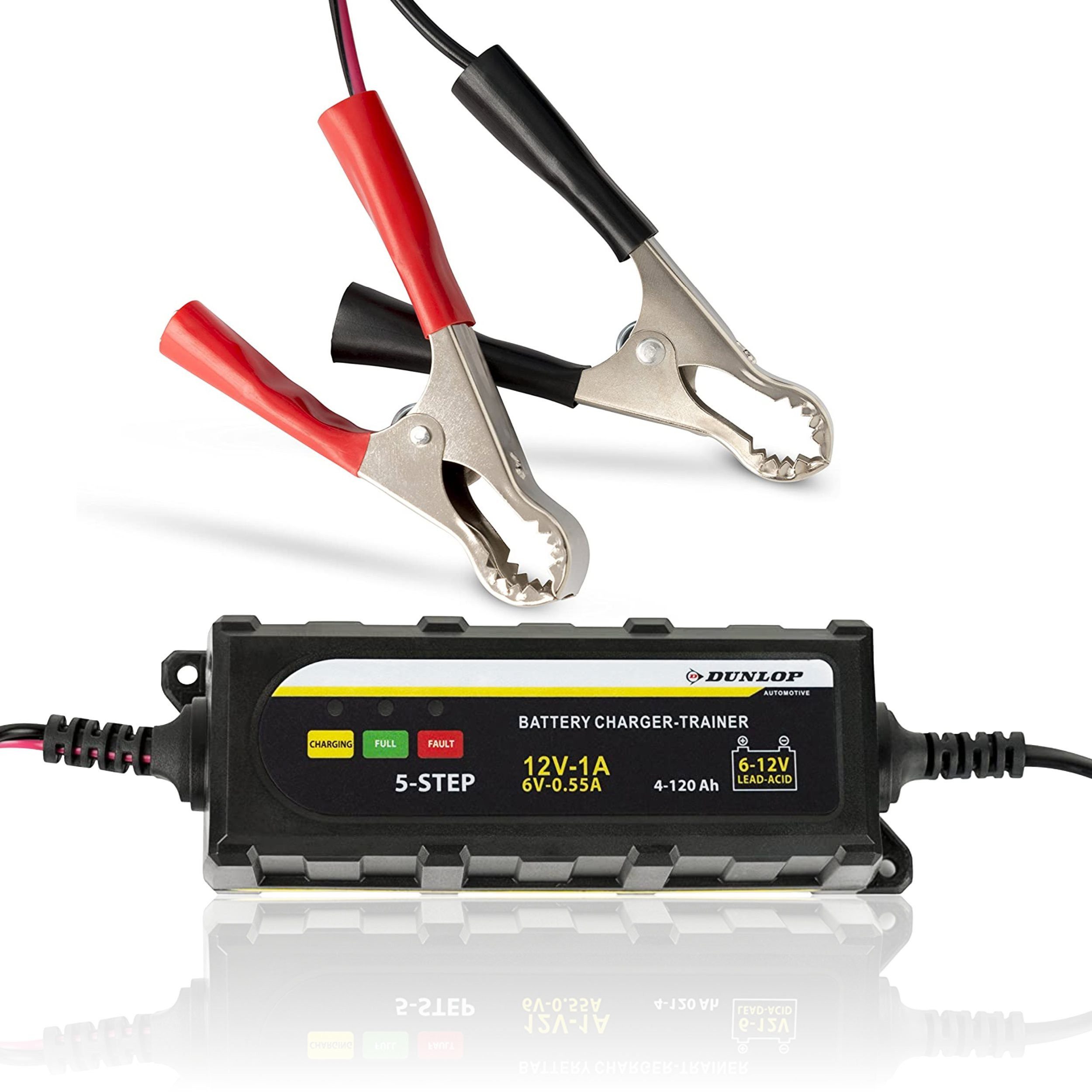 Dunlop Dunlop Ladegerät LED 12V - Auto/Motorrad/Boot Autobatterie-Ladegerät