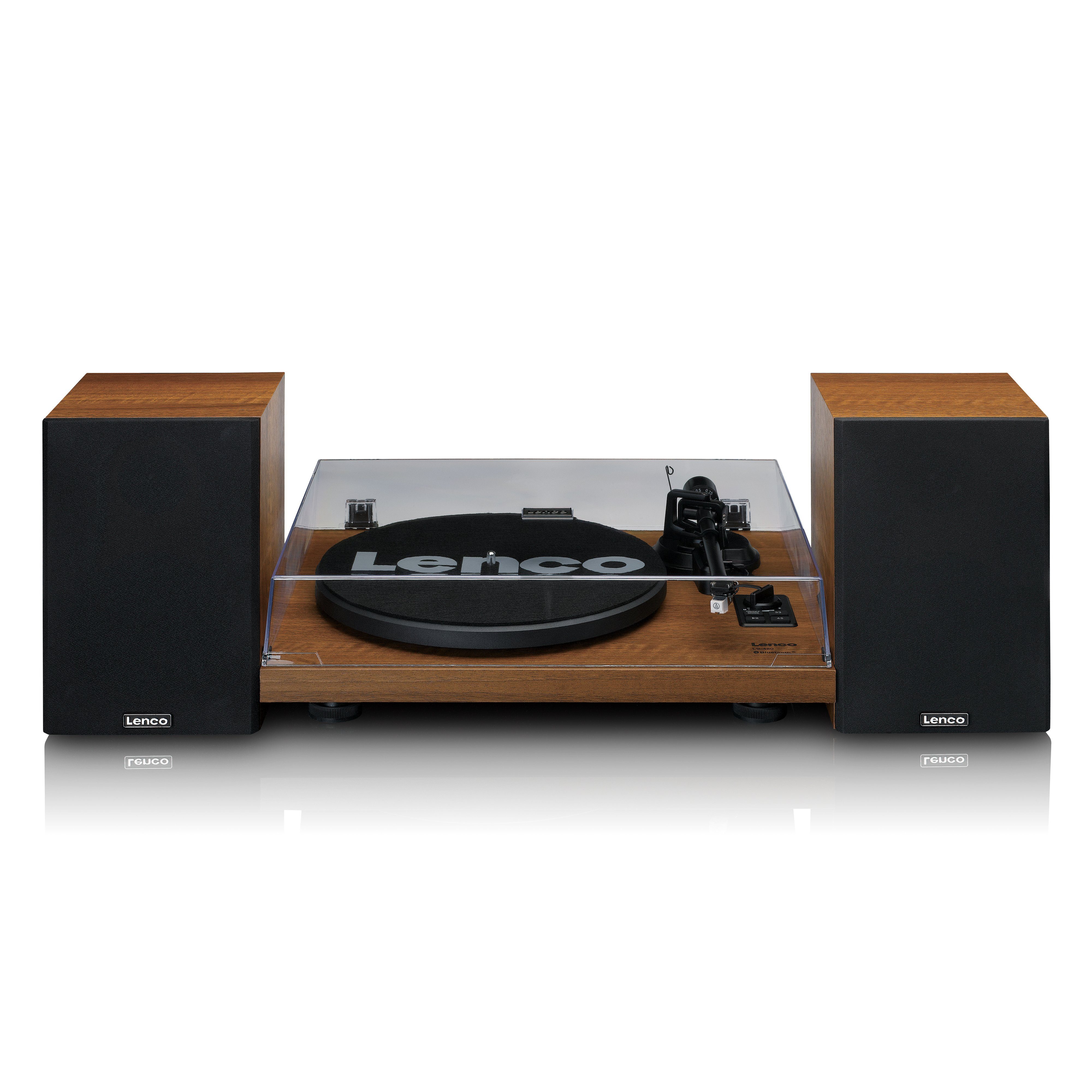 Lenco LS-480WD Plattenspieler (Riemenantrieb, Bluetooth, 60W RMS & Holzlautsprechern mit Bluetooth & Cinch-Adapter) – Bild 2 von 5