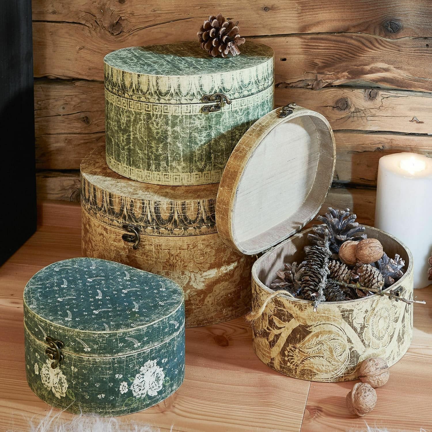 Mirabeau Dekokorb Box 4er Set Talais bunt (4er Set, 4er Set)