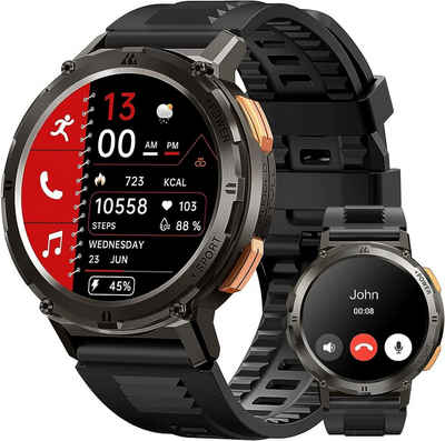 KOSPET Smartwatch (1,43 Zoll, Android iOS), Herren Fitnessuhr mit Telefonfunktion 60+Tage Super Akku 70 Sportmodi