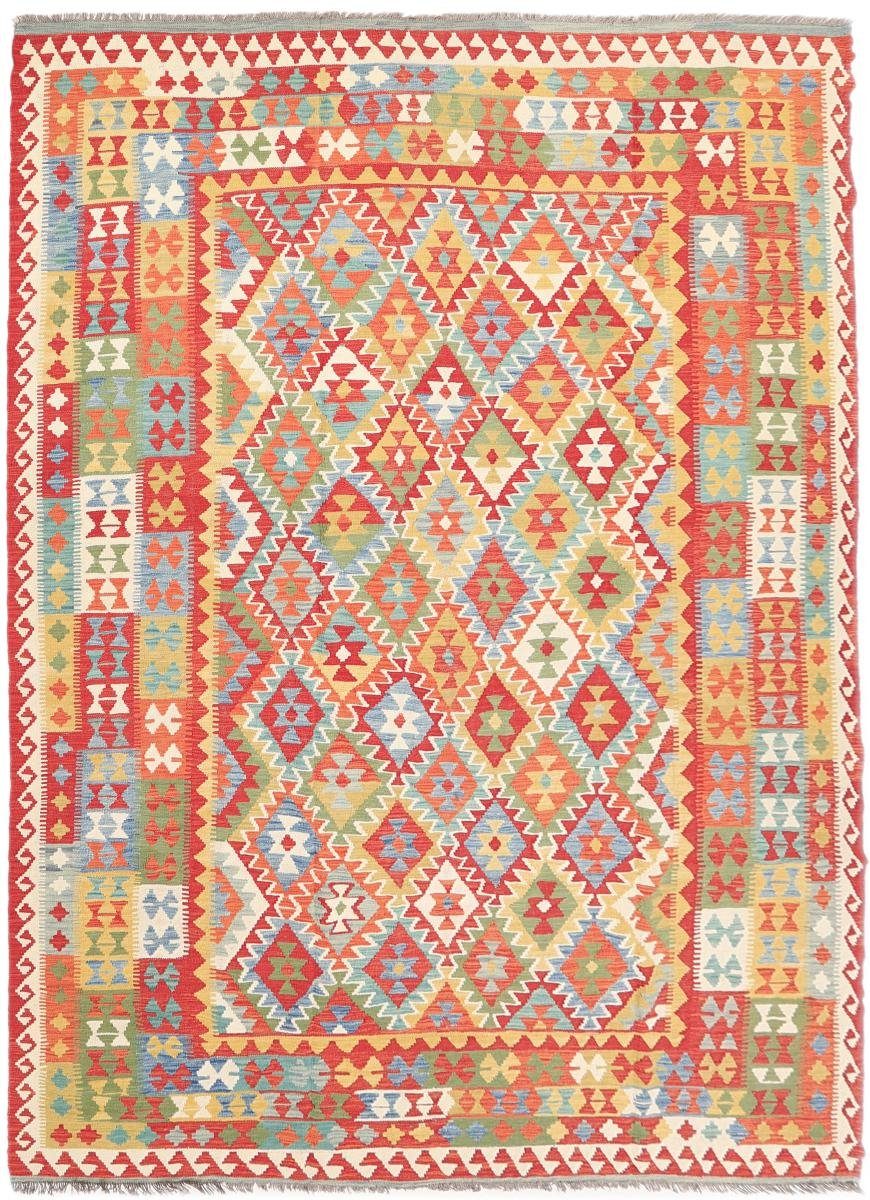 Orientteppich Kelim Afghan Heritage 254x343 Handgewebter Moderner Orientteppich, Nain Trading, rechteckig, Höhe: 3 mm
