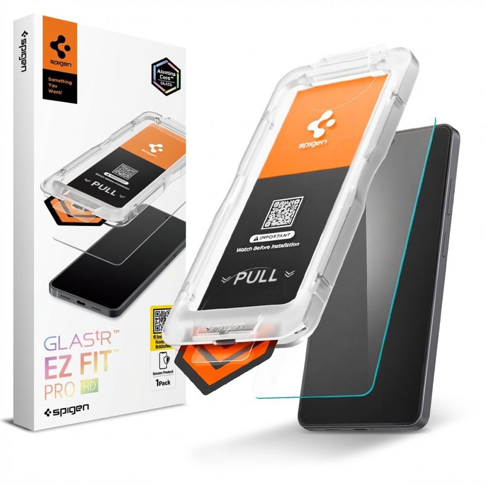 Spigen Displayschutzglas Glas.Tr Ez Fit Pro HD Schutzglas gehärtet für Samsung Galaxy S26 Ultra für Samsung Galaxy S26, 1 Stück inkl. EZ Fit Montagerahmen, Maximaler 9H Kratzschutz und Oleophobe Schmutz-Abweisung