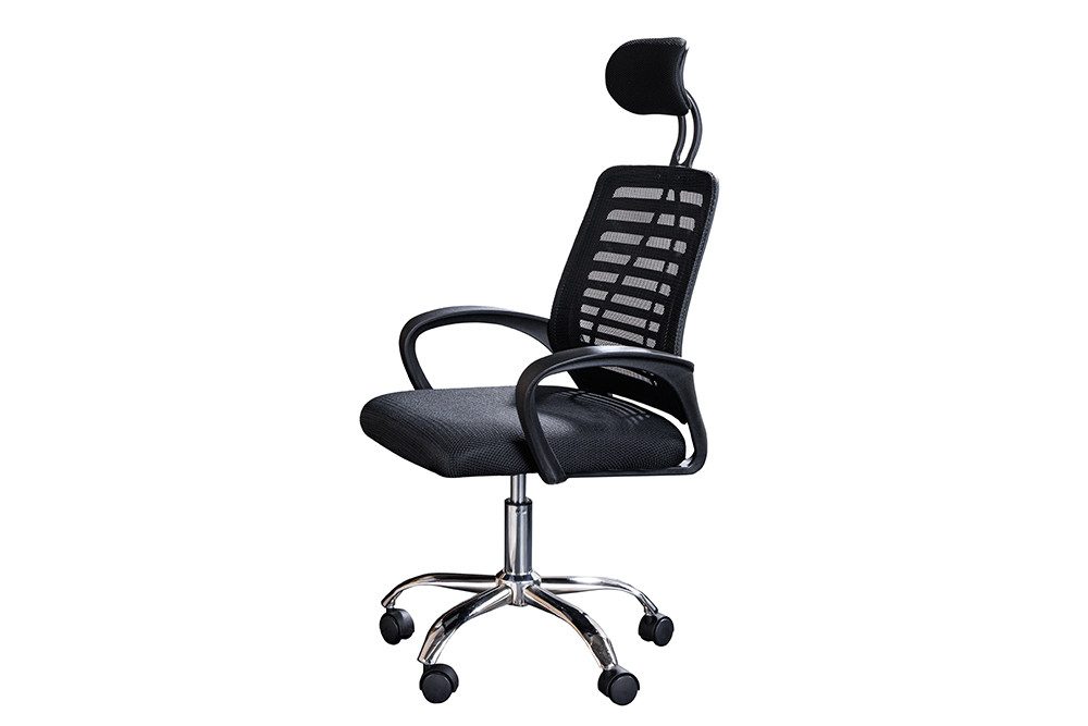 riess-ambiente Bürostuhl YOGA schwarz - höhenverstellbar, drehbar, ergonomisch, mit Armlehne (Einzelartikel, 1 St), verstellbarer Bürostuhl mit Rollen - ideal für Arbeitszimmer und Büro