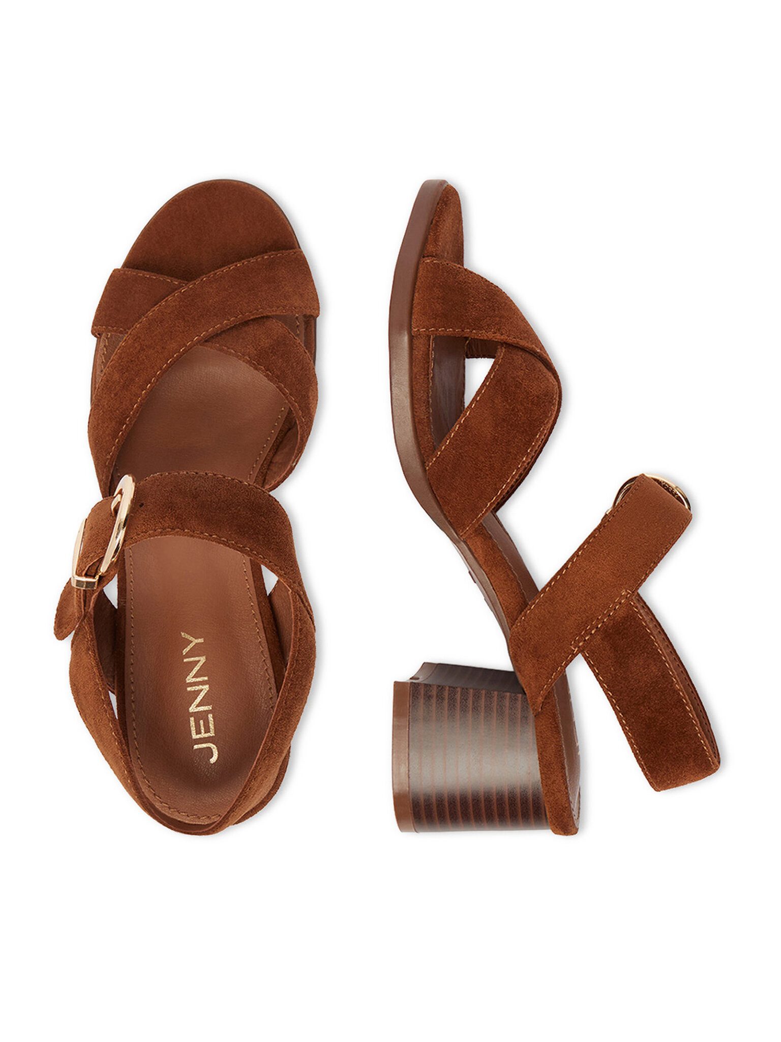 Jenny Jenny Damen Sandals Brown JENNY-CEO HY3157-2 Camel Sandale – Bild 4 von 5