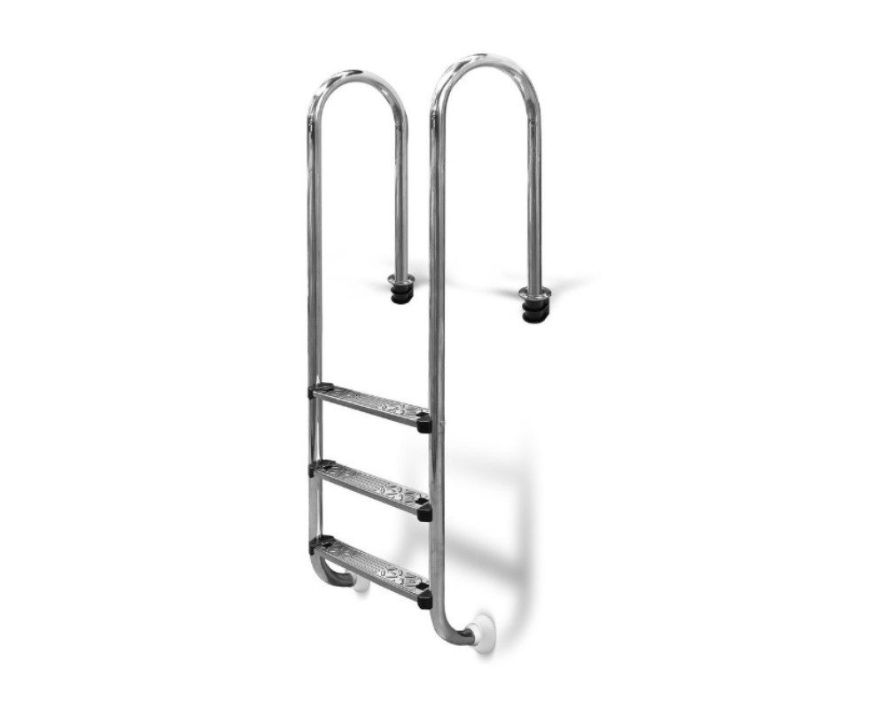 Poolleiter Einbauleiter Trendline eng 3-stufig Poolleiter V2A Ø 42 mm Holm
