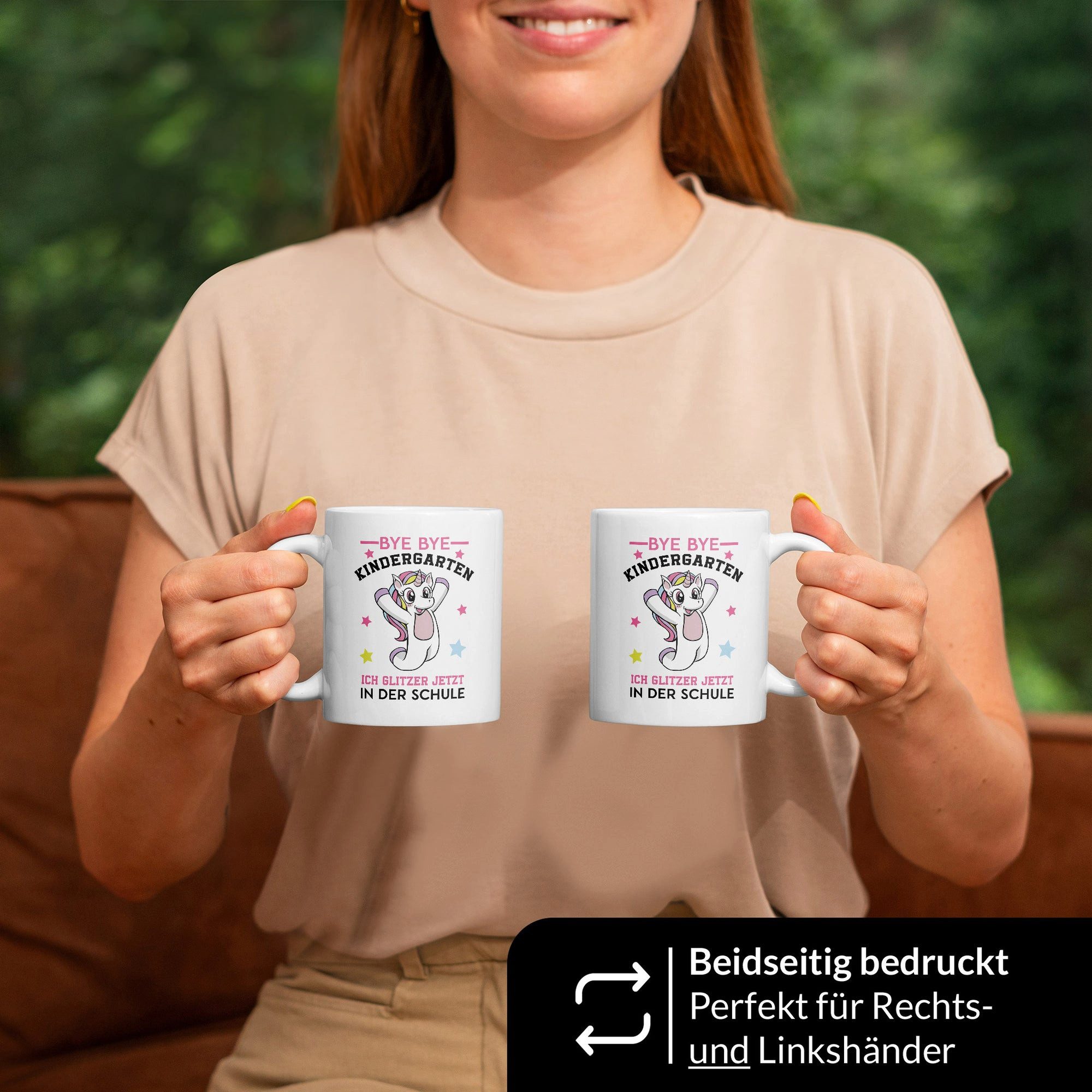 22Feels Tasse Mädchen Einschulung Geschenk Erstklässler 1. Klasse Schulkind Einhorn, Keramik, Made in Germany, Spülmaschinenfest – Bild 2 von 5