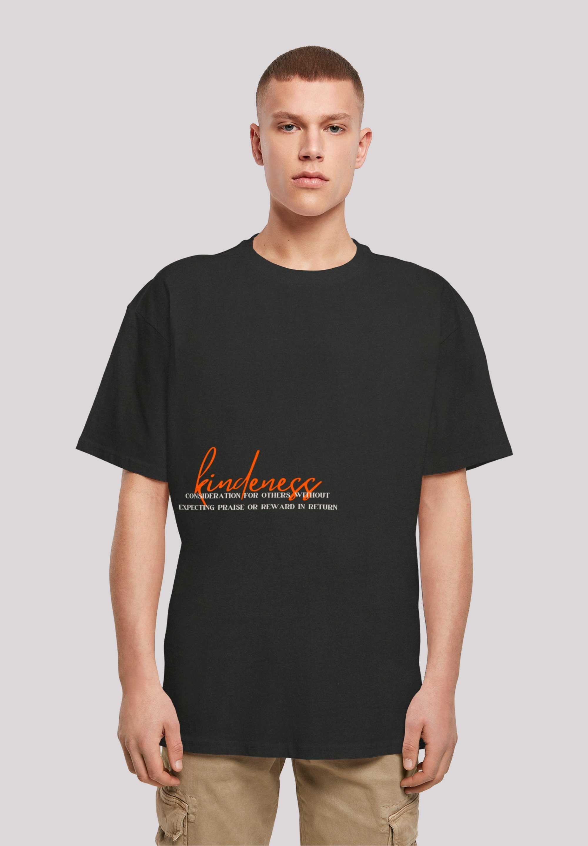 F4NT4STIC T-Shirt kindness OVERSIZE TEE Print schwarz