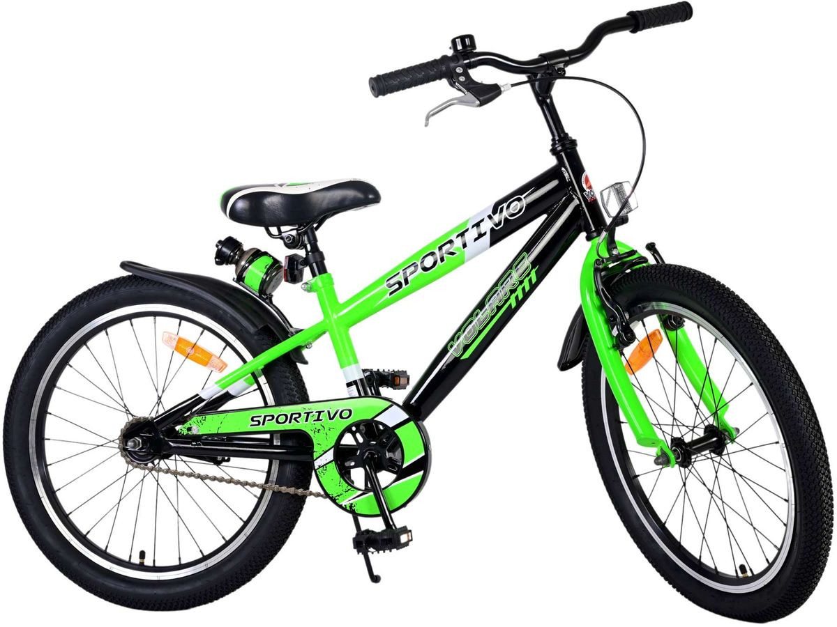 Thumbnail - Volare Kinderfahrrad 20 Zoll Kinder Jungen Fahrrad Kinderfahrrad Rad Sportivo Grün 22114, 1 Gang, Rücktrittbremse, Seite...