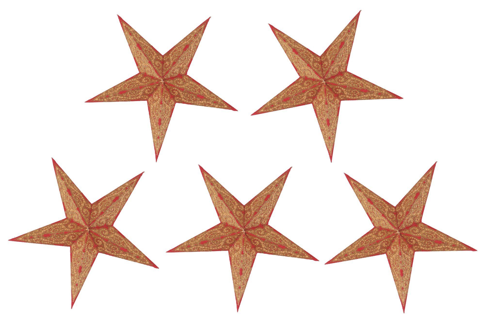 Guru-Shop Papiersterne 5 Stk. Papier Ministern für Lichterkette, 20..