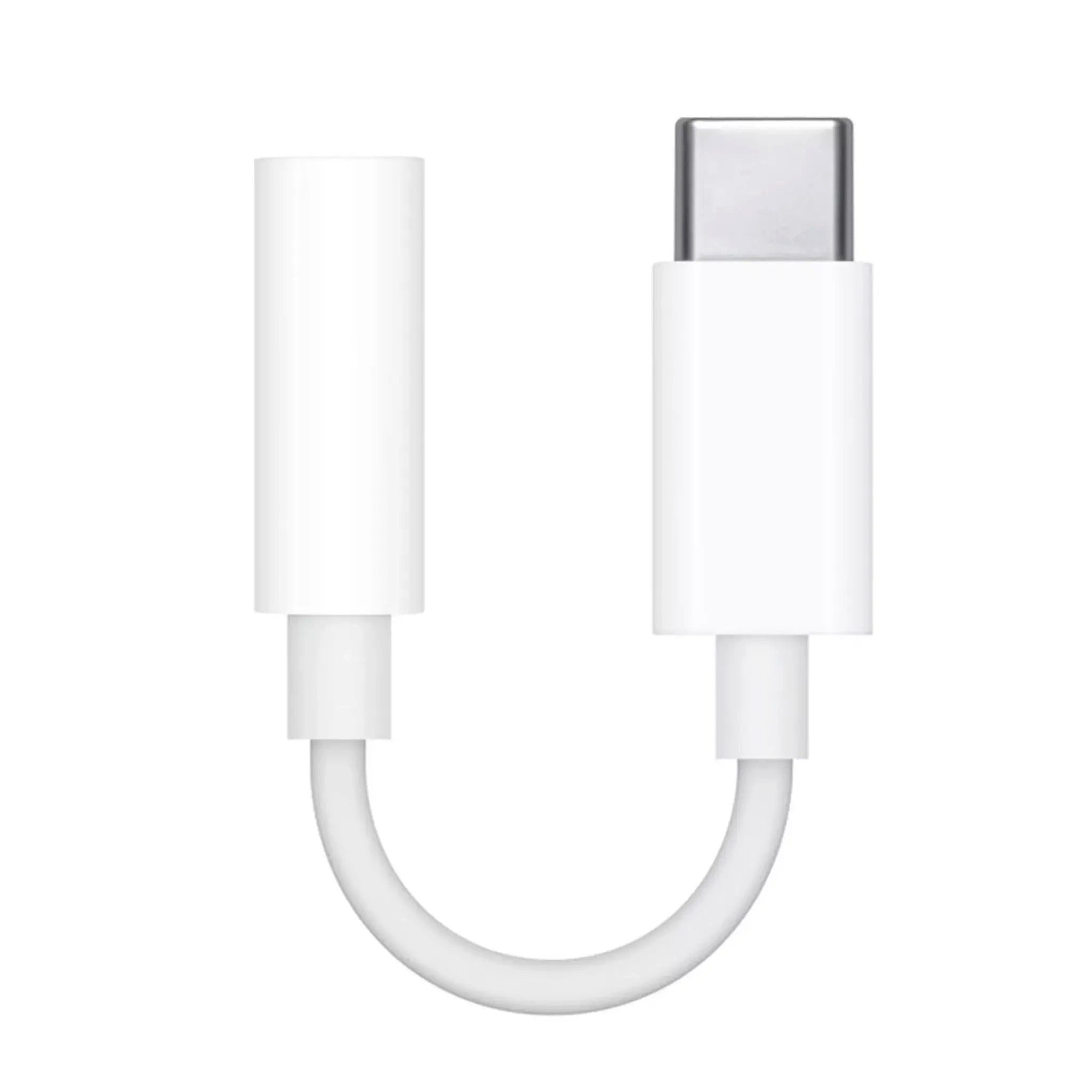 Firelia AUX-Adpater USB-C auf 3,5-mm Klinkenstecker Audio-Adapter USB-C zu 3,5-mm-Klinke, Für iPhone oder iPad, Weiß