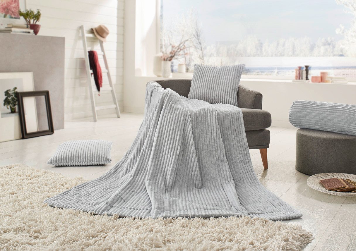 Wohndecke Bettdecke mit Cord-Optik, liebling, zweilagig günstig online kaufen