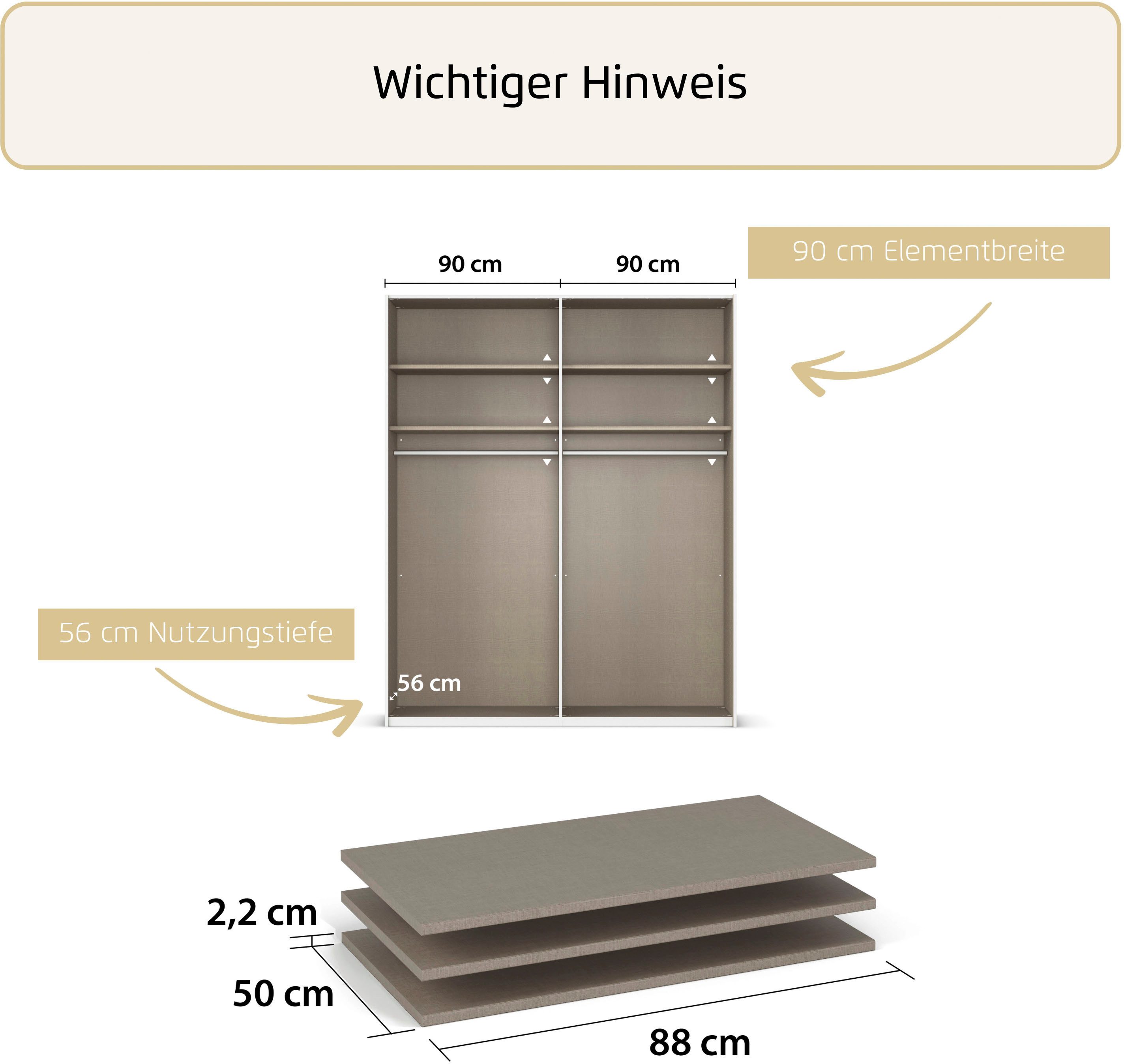 rauch Einlegeboden Rauch Stauraum-Erweiterung für Drehtürenschränke, Mehr Platz im Kleiderschrank: 88 cm Einlegeboden von Rauch