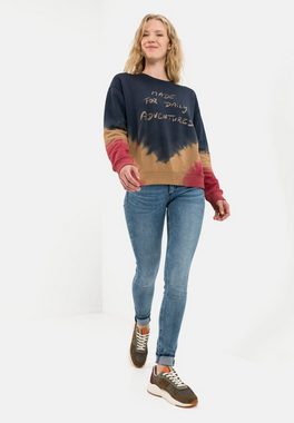camel active Sweatshirt mit Dip-Dye-Effekt