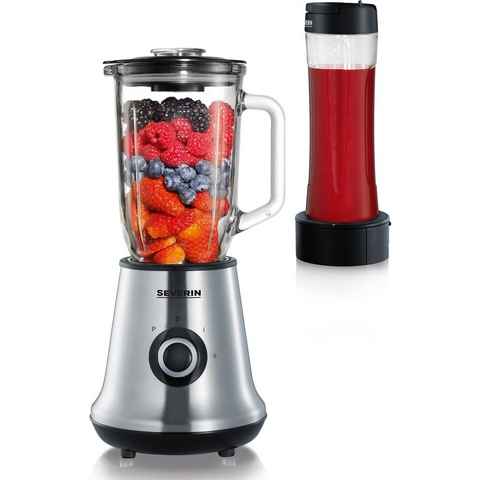 Severin Standmixer Mix & Go SM 3737, 500 W, 1 Liter, inkl. Smoothie-Maker und abnehmbaren Mixbehälter