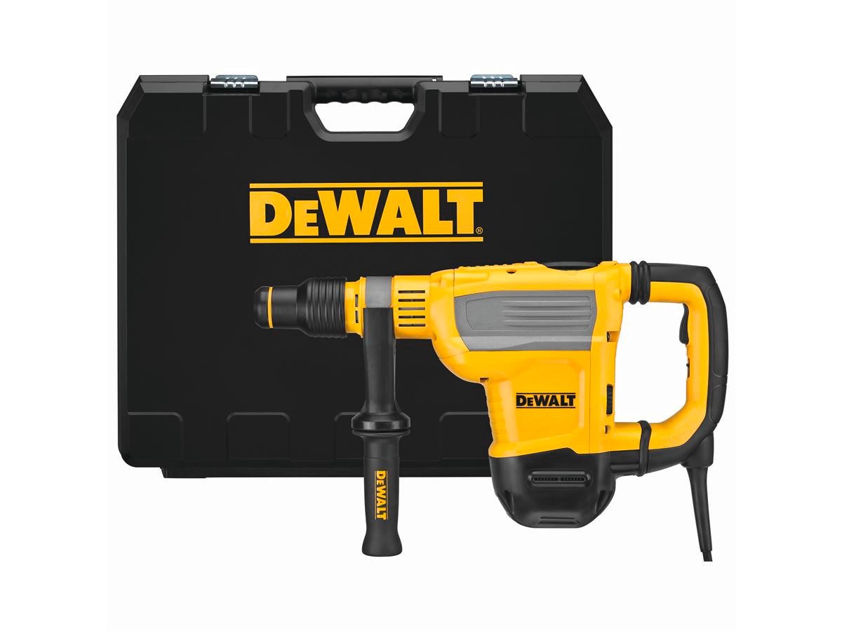 DeWalt Kombihammer SDS-max 45mm 1350Watt, max. 2900 U/min, (Set), 1350 Watt, 10,5 Joule, SDS-Max-Werkzeugaufnahme, inkl. Transportkoffer