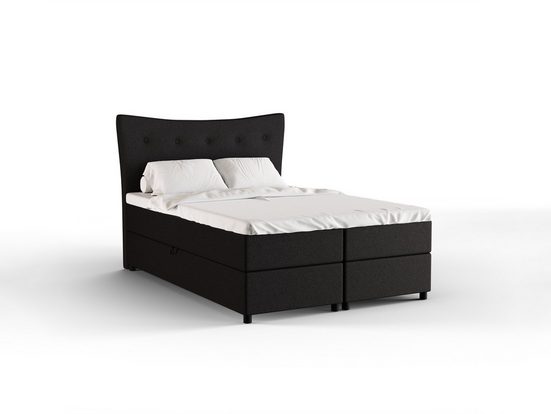PANDA MÖBEL GmbH Boxspringbett Nevada mit Bettkasten 140x200 cm Otis 19