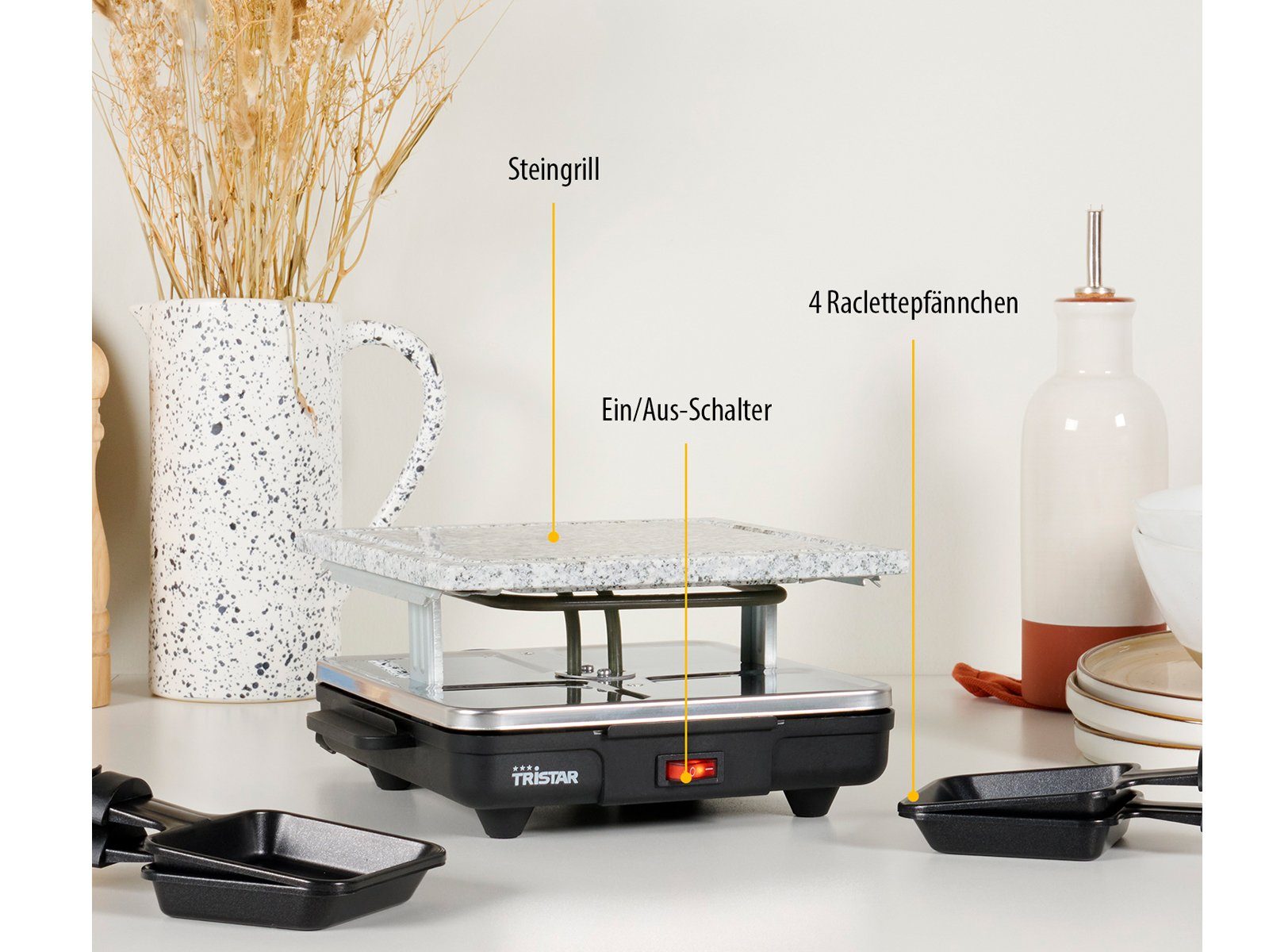 Tristar Mini Steingrill - Bild 5