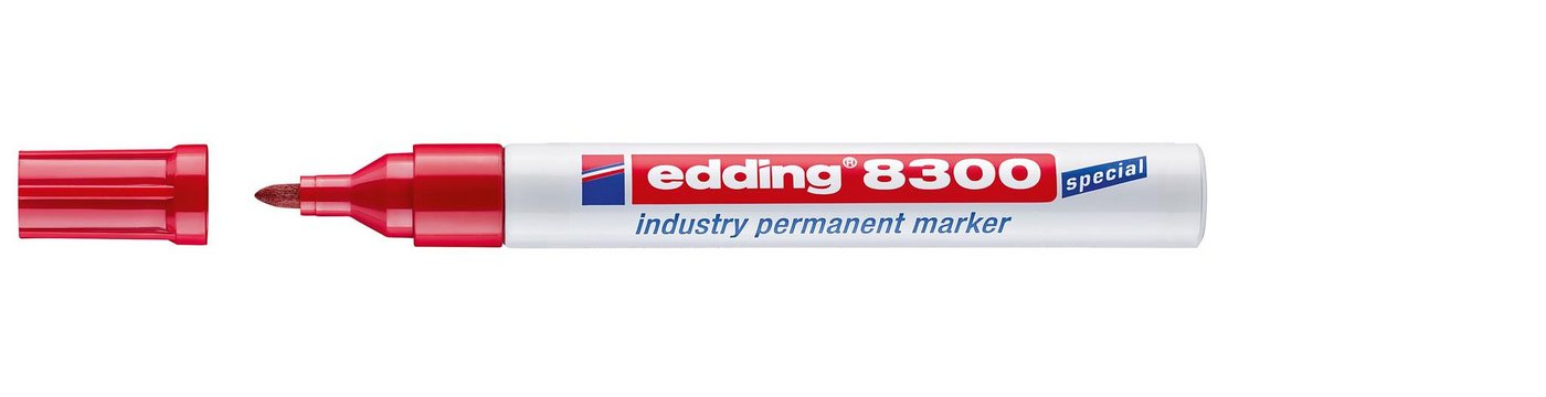 Thumbnail - edding Permanentmarker Edding Industrie Permanentmarker 8300 rot