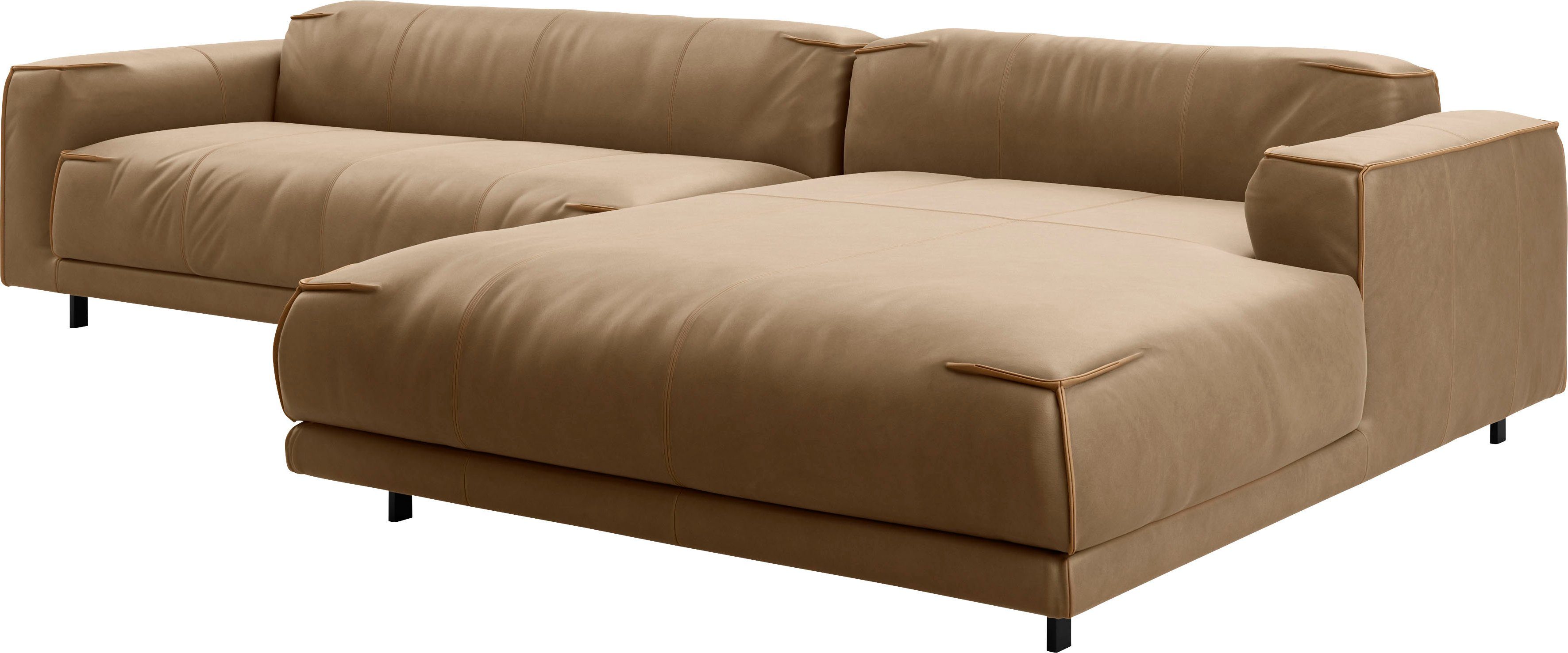 freistil ROLF BENZ Ecksofa freistil 136, Meisterwerk der Handwerkskunst, hochwertige Polsterung, mit besonderer Nahtverarbeitung