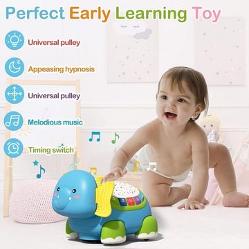 Gontence Lernspielzeug Krabbel Musikspielzeug für Babys ab 18 Monaten: Musik, Lichtprojektor.