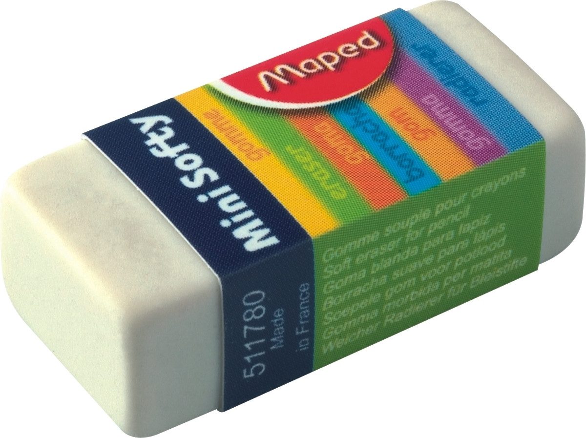 MAPED Radiergummi Radierer Mini Softy weiß