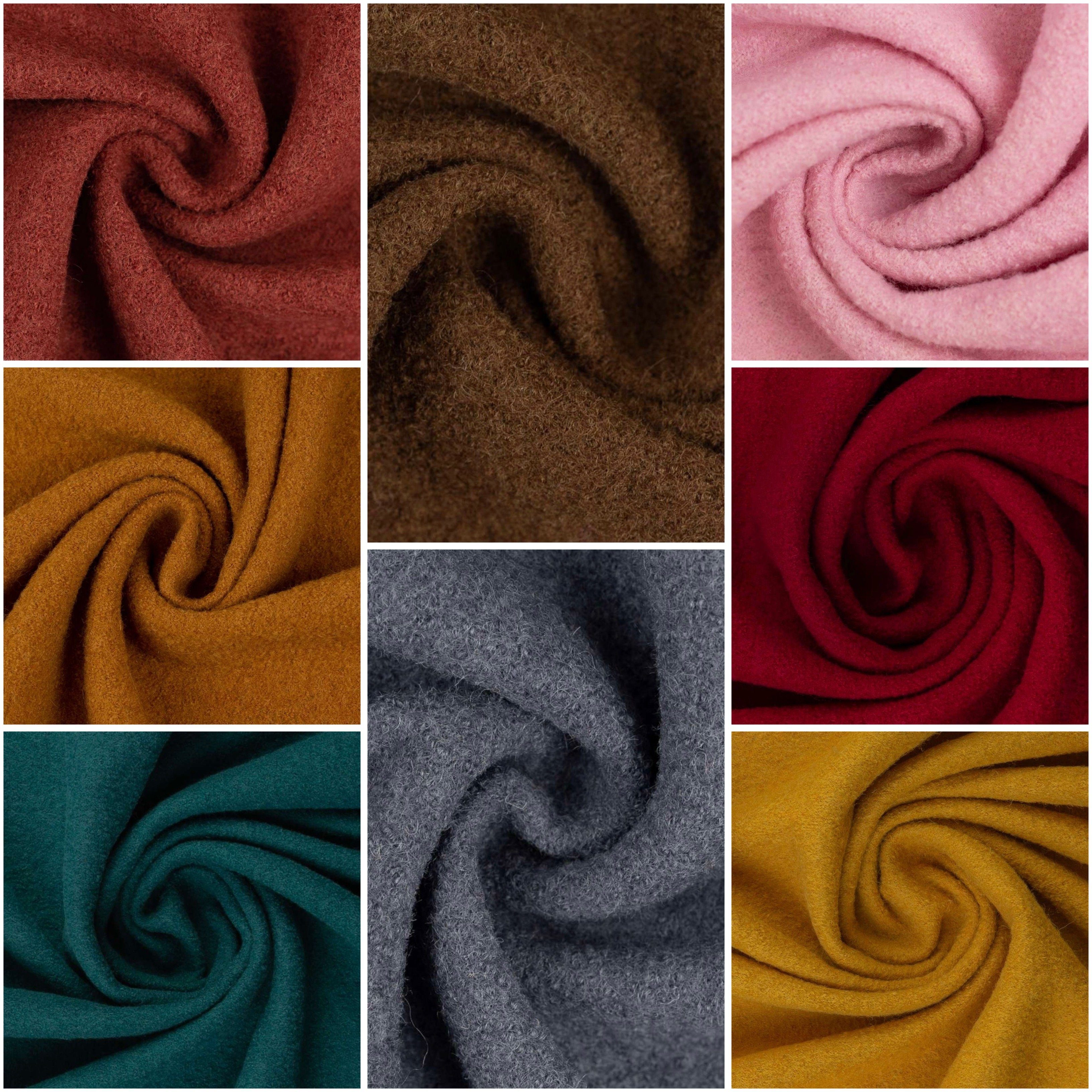 Swafing Stoff Wollwalk Walkstoff, gekochte Wolle, UNI, 8 versch. Farben, SWAFING, beim Kauf mehrer Anzahlen werden diese am Stück geschnitten