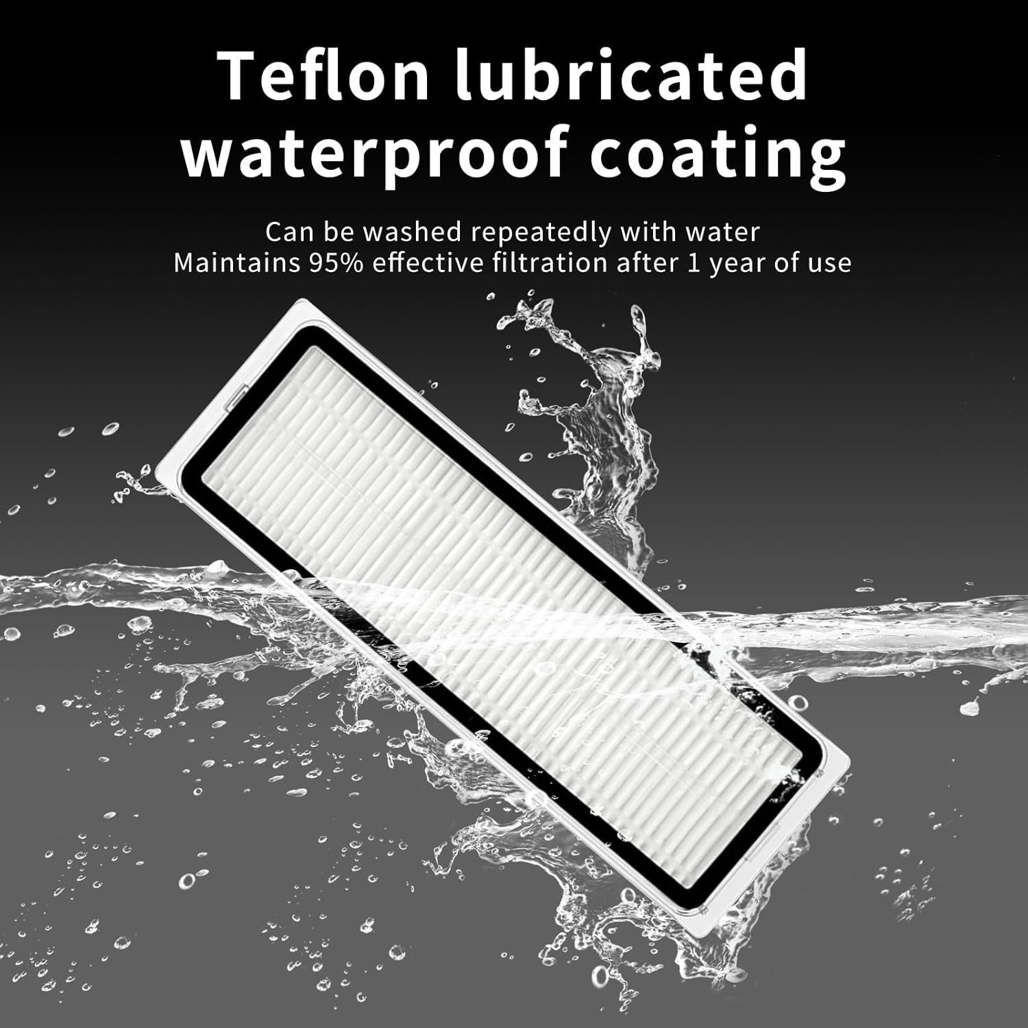 FELIXLEO Staubfilter 8 HEPA Filter für Dreame L10 Prime D10 Plus Gen2 L10s Ultra Waschbar