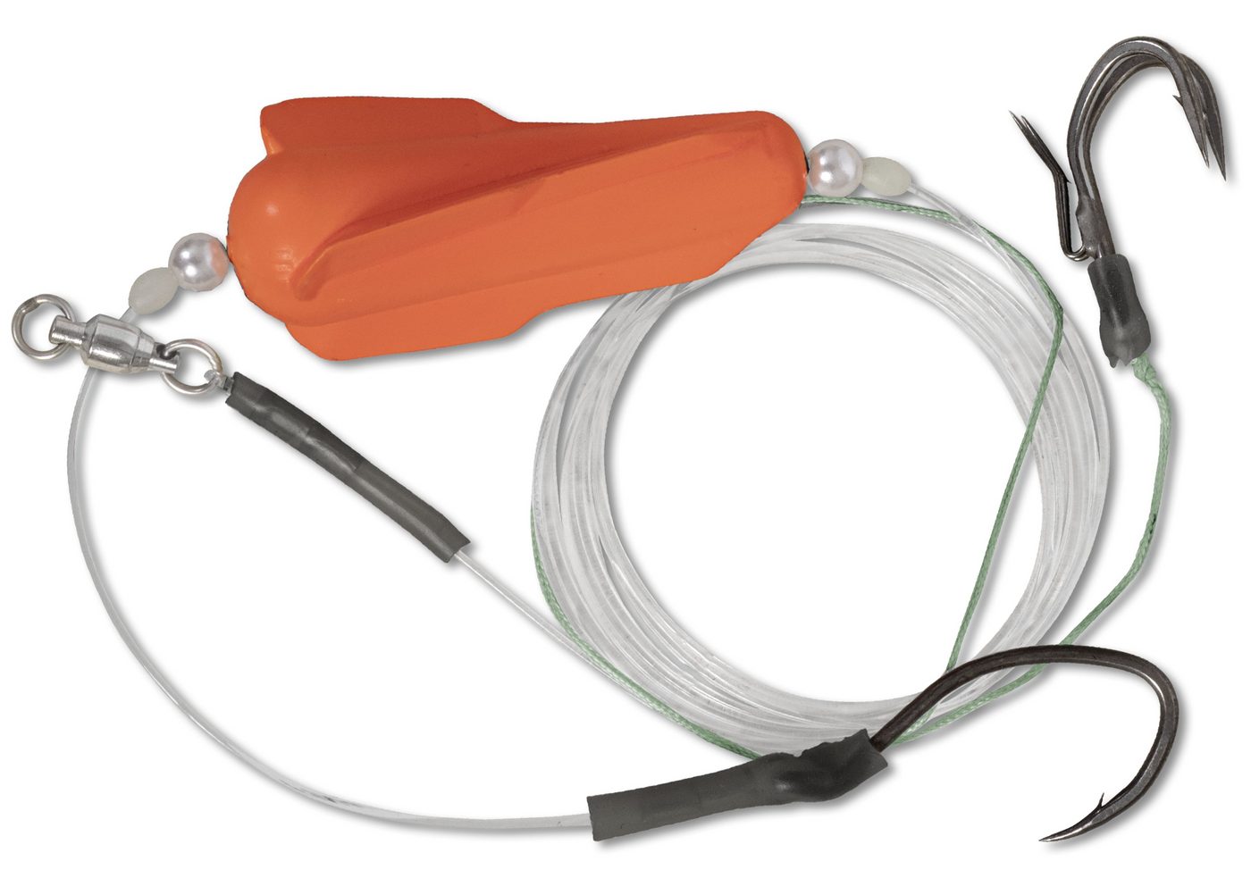 Black Cat Unterwasserpose Black Cat Dead Bait Rig 200cm - Wallervorfach mit Flügel U-Pose