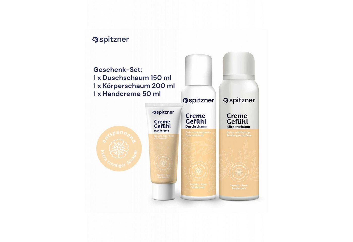 Thumbnail - Spitzner Sauna-Aufgussset Spitzner Geschenkset CremeGefühl mit Duschschaum Körperschaum