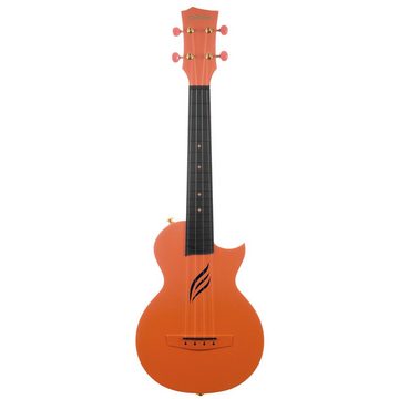 Cascha Ukulele Carbon Fibre - Orange, Bundle, komplett mit Tasche, Gurt, Stimmgerät und 3 Plektren