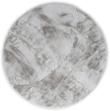 Fellteppich Kuschelteppich Chiara, Gino Falcone, rund, Höhe: 30 mm, Kunstfell, Kaninchenfell-Haptik, besonders weicher Langflor