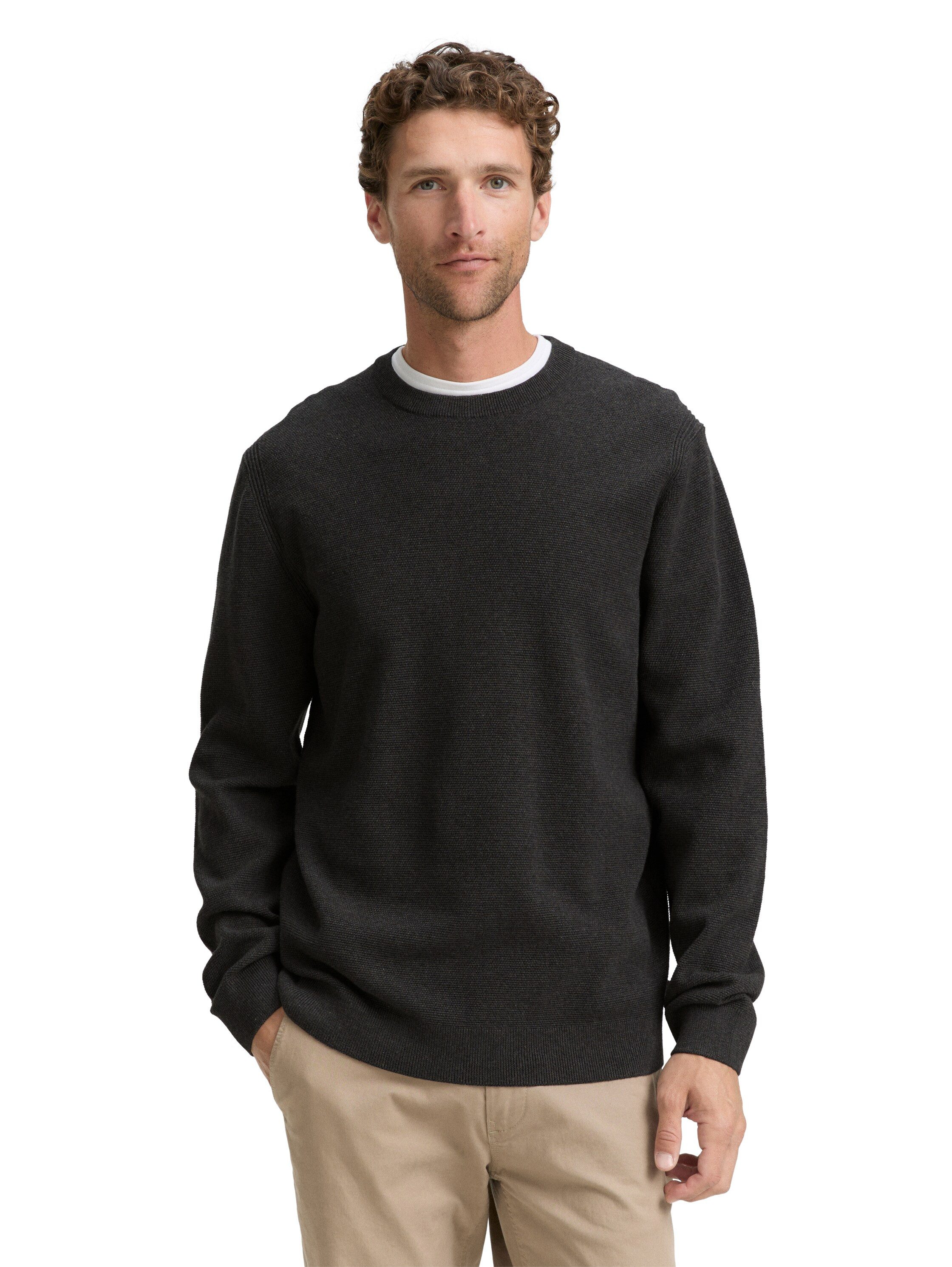 TOM TAILOR Strickpullover mit Bündchen
