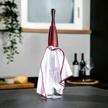 brilamo Geschirrtuch Weinglaspolierer inkl. 3 Poliertücher, (4-tlg), Glas polieren