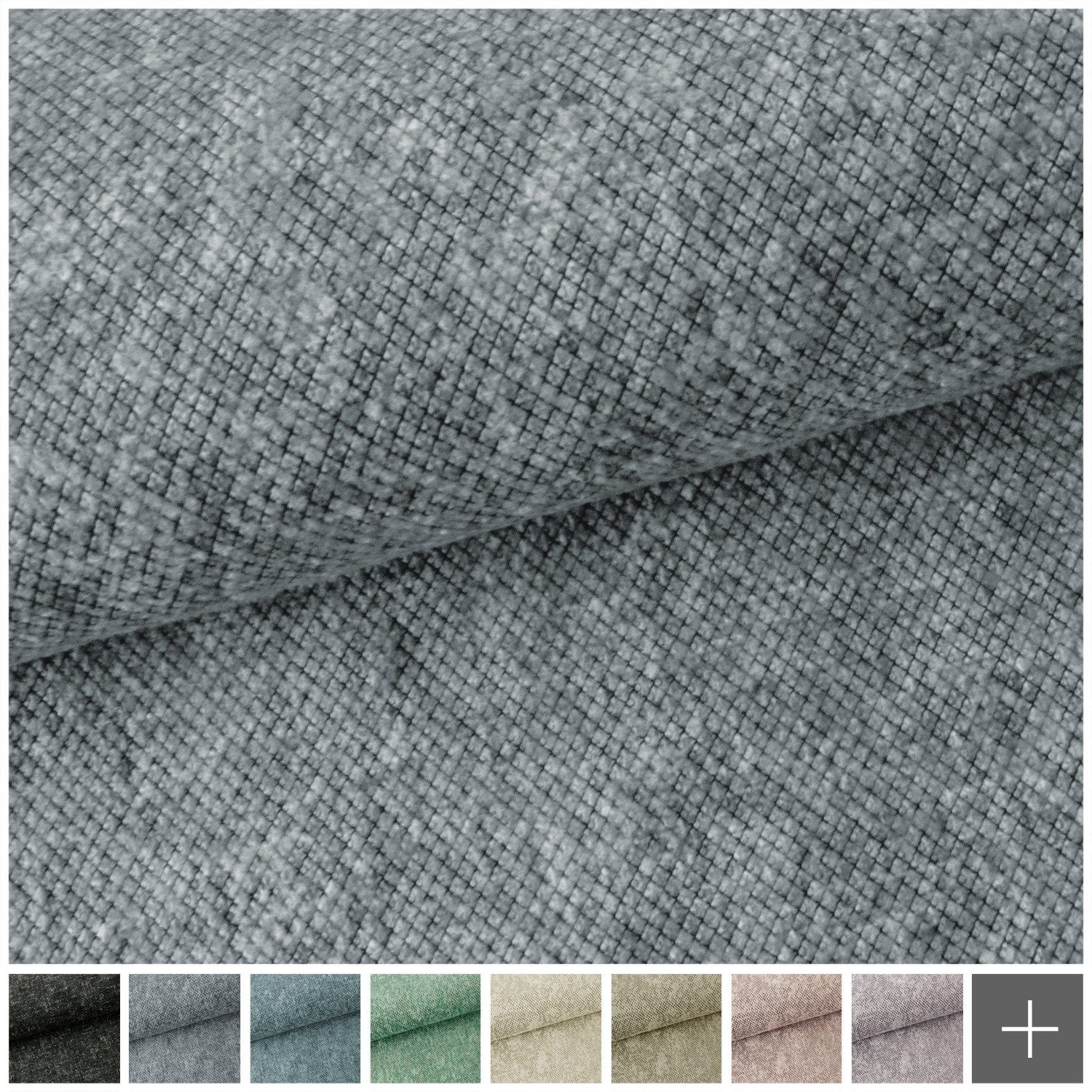 novely® Stoff WESSELN - Extravaganter Möbelstoff mit Netz-Muster, Strapazierfähig, Kuschelweich, Meterware, 1lfm