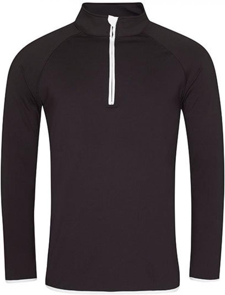 Trainingsshirt Herrn Cool 1/2 Zip Sweat +UV-Schutz