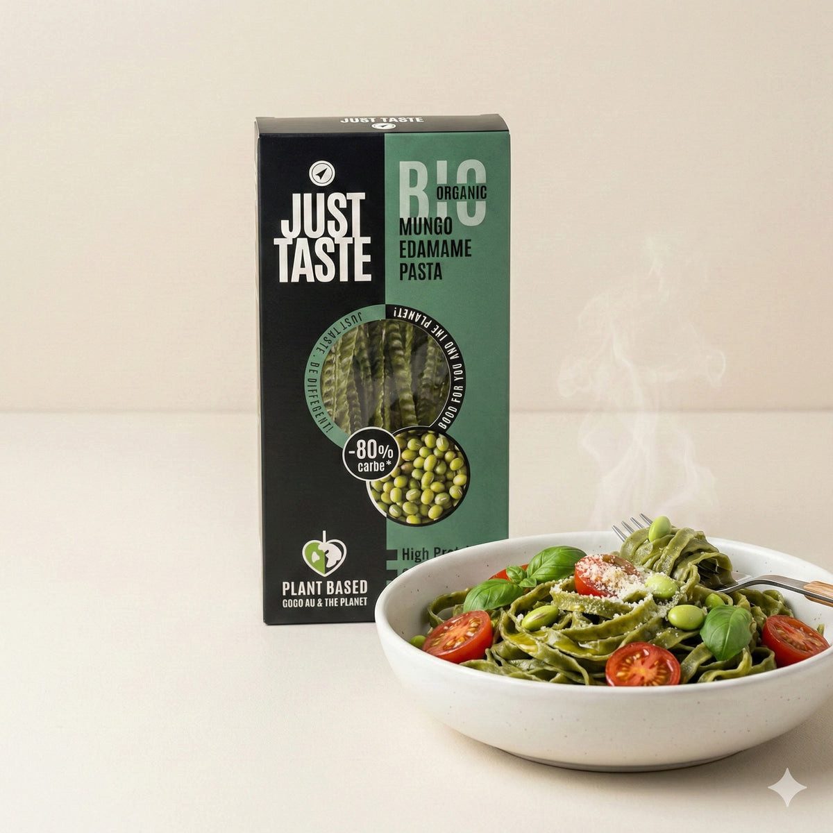 JUST Nudeln Just Taste Bio Mungo-Edamame Pasta