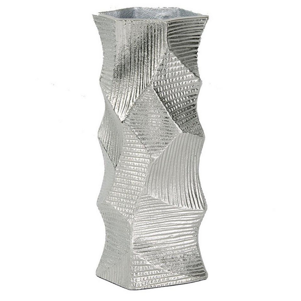 Lambert Dekovase Gefäß Vase Naoki Alu Silber (30cm)
