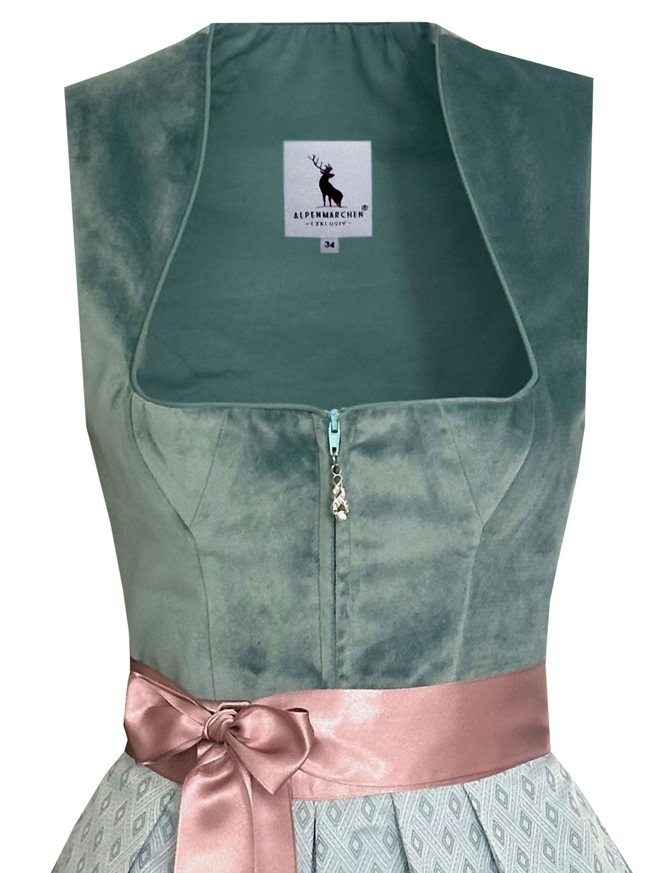 Alpenmärchen Dirndl Dirndl Adriana in hellblau - ALM1015 günstig online kaufen