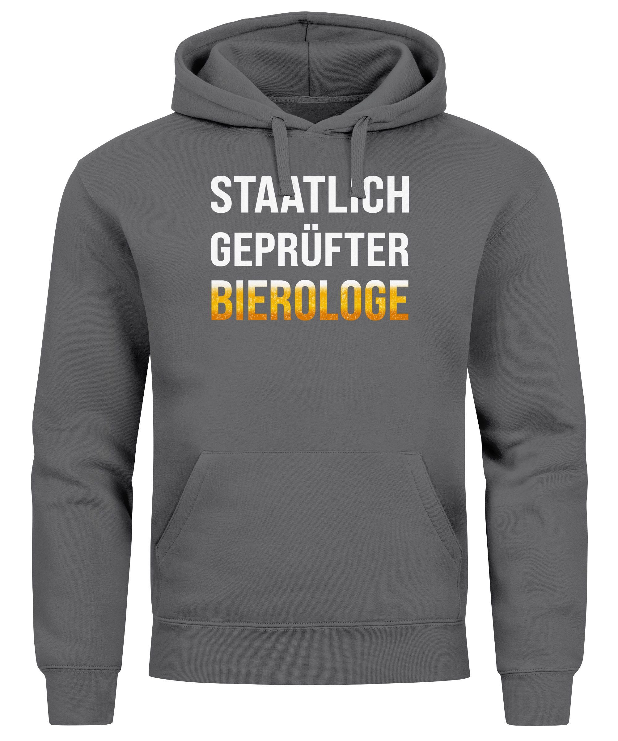 MoonWorks Hoodie Hoodie Herren für das Oktoberfest Staatlich geprüfter Bierologe