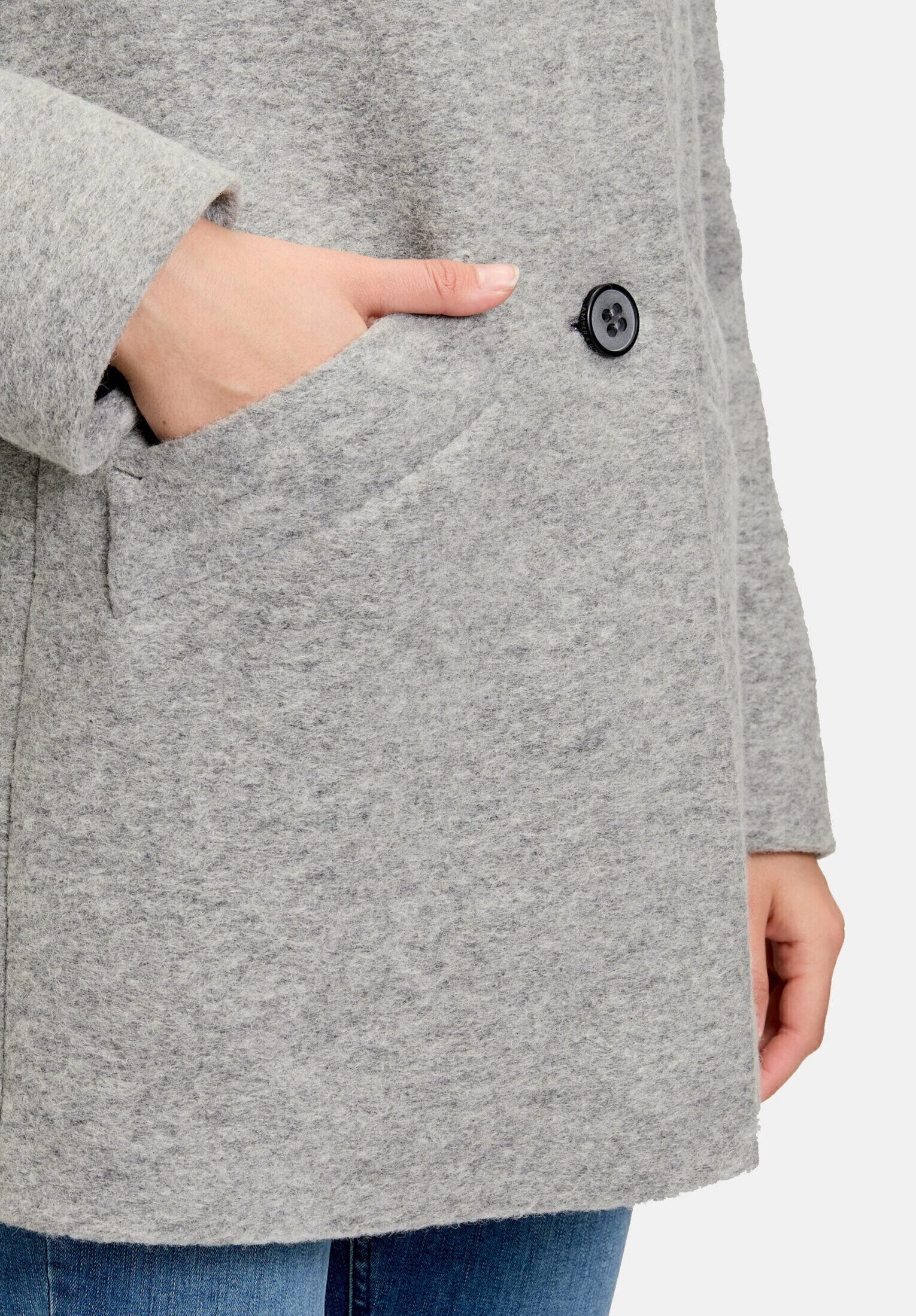 Amber & June Kurzjacke Damen mit Stehkragen – Bild 5 von 5