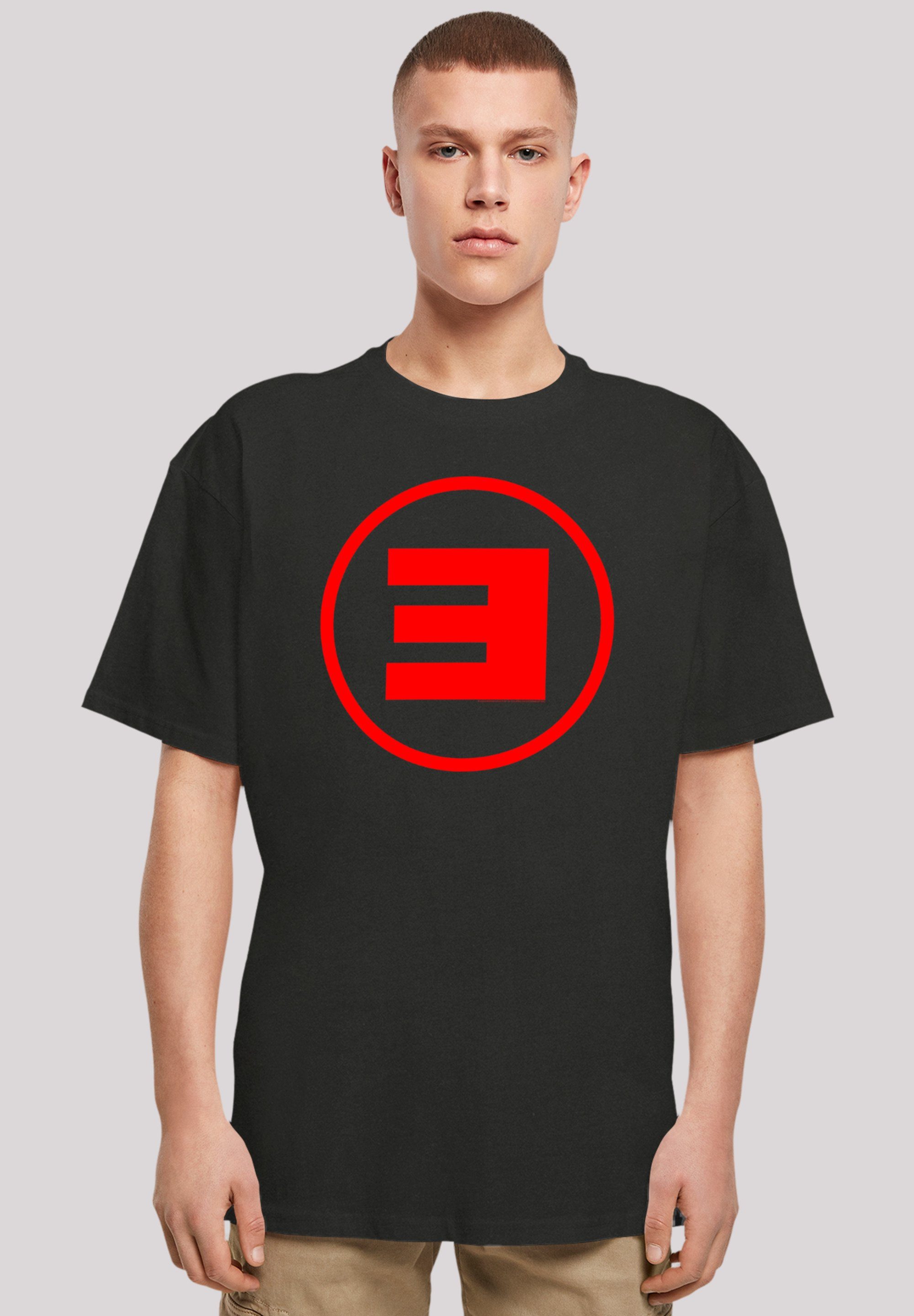 F4NT4STIC T-Shirt Eminem Circle E Rap Hip Hop Music Premium Qualität, Musik, By Rock Off schwarz