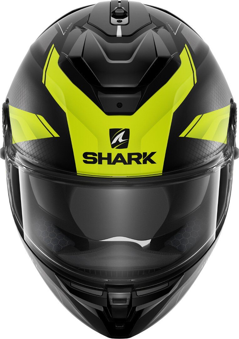 Shark Motorradhelm Shark Spartan GT Elgen schwarz-anthrazit-gelb matt Motorradhelm Racing